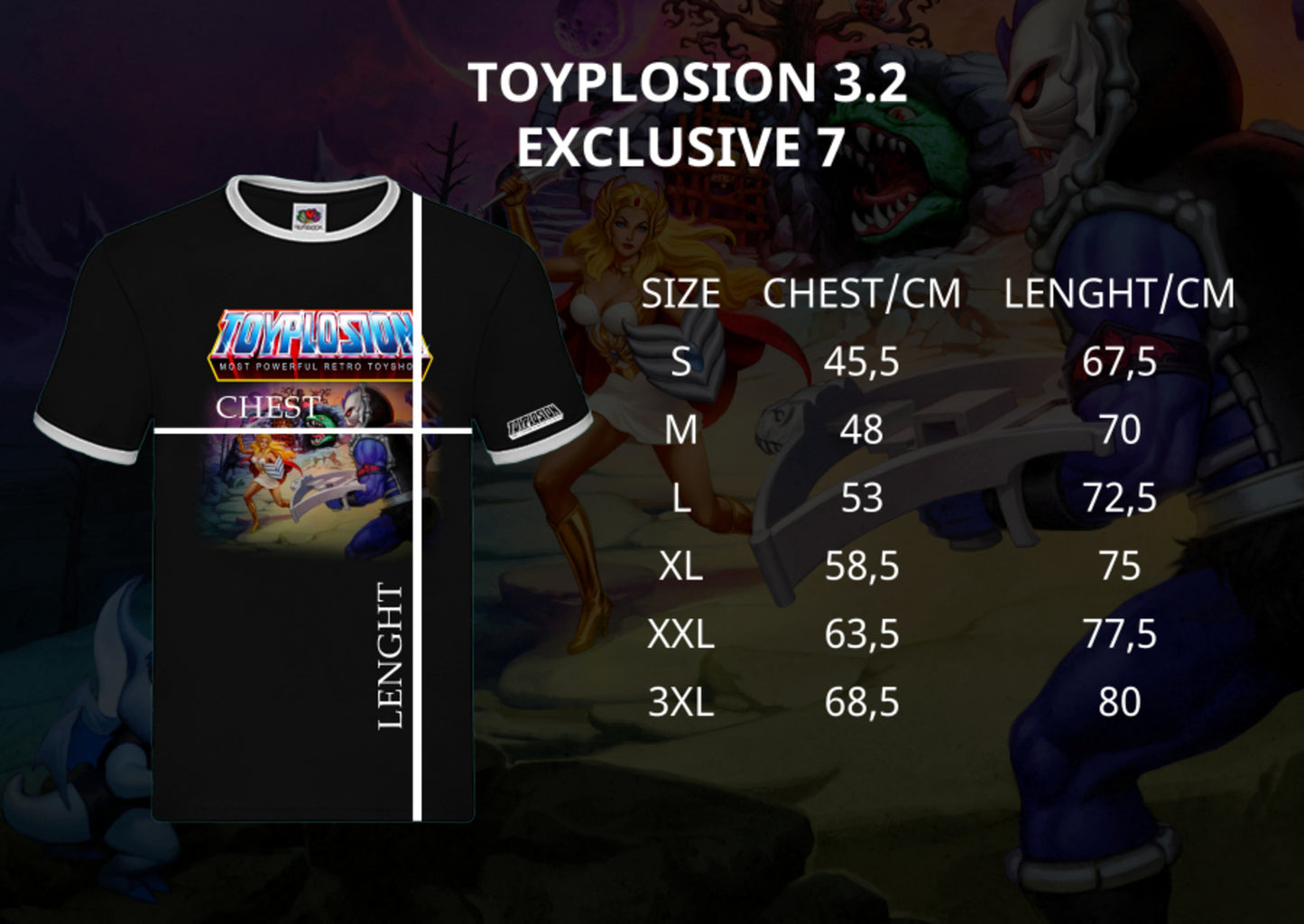 TOYPLOSION 3.2 T-Shirt Hordak & She-Ra Schwarz